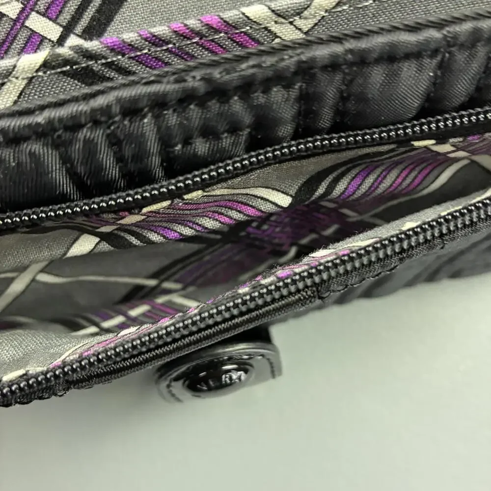 Vera Bradley Black Quilted Women's Wallet with Patent Leather Strap - Picture 5 of 8